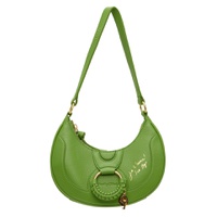 Green Hana Half Moon Bag 241373F048023