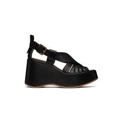 Black Thessa Heeled Sandals 231373F125033