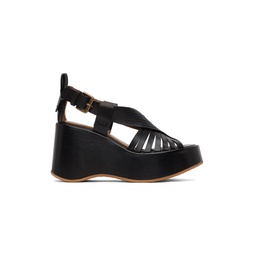 Black Thessa Heeled Sandals 231373F125029