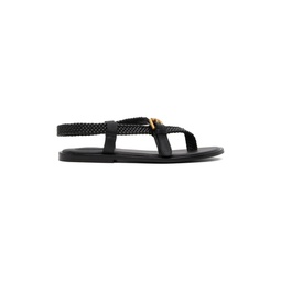 Black Nola Braided Sandals 231373F124057