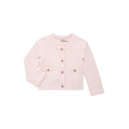 Little Girls & Girls Buttoned Knit Cardigan