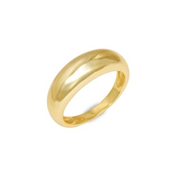 Dominique 14K Goldplated Dome Ring