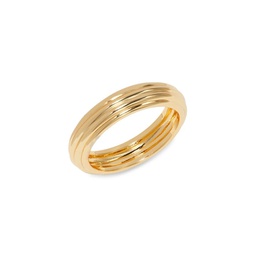 Deco 14K Goldplated Ring