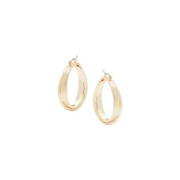 Noa 14K Goldplated Hoop Earrings