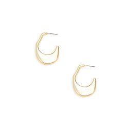 Maison 14K Goldplated Hoop Earrings