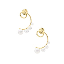 Florentina 14K Gold Plated Faux Pearl Earrings