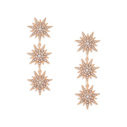 Saskia 14K Goldplated & Cubic Zirconia Drop Earrings