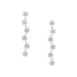 Sterling Silver & Cubic Zirconia Estrella Drop Earrings