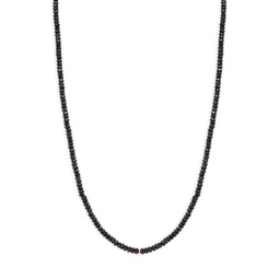 Aisha 14K Goldplated & Black Spinel Necklace