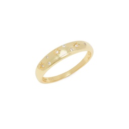 14K Goldplated & Cubic Zirconia Ring