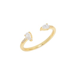 Kamilla 14K Goldplated Sterling Silver & Cubic Zirconia Ring