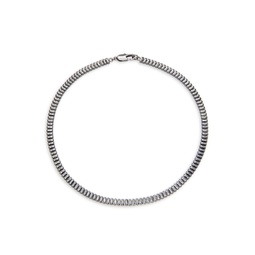 Teagen Gunmetal Plated & Cubic Zirconia Chain Necklace