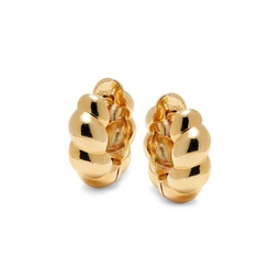 Jasmina 14K Goldplated Huggie Earrings