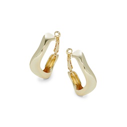 Kenji 14K Goldplated Hoop Earrings