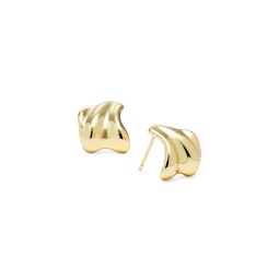 Isi 14K Goldplated Huggie Earrings