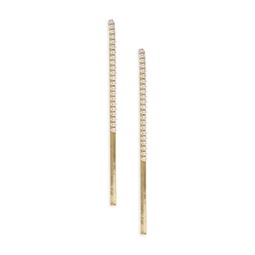 Camilla 14K Goldplated & Cubic Zirconia Drop Earrings