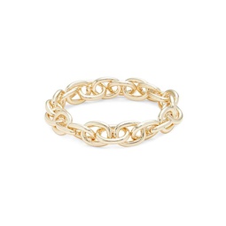 14K Goldplated Chain Of Command Bracelet
