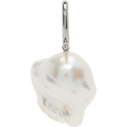 Silver Baroque Pearl Single Earring 241405M144000