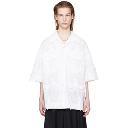 White Relaxed Shirt 241405M192014