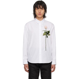 White Embroidered Shirt 241405M192008