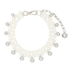White Bell Charm Necklace 241405F023012
