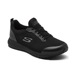 Womens Work: Squad Slip Resistant Wide Width Athletic Work Sneakers from Finish Line