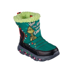 Little Kids Dr Seuss- Hypno-Flash 3.0 - Too Late To Be Good Adjustable Strap Light-Up Winter Boots from Finish Line