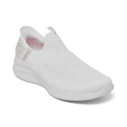 Women's Slip-Ins: Ultra Flex 3.0 - Sparkled Stones Slip-On Walking Sneakers from Finish Line