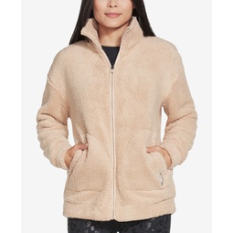 Womens Downtime Zippered Fleece Jacket
