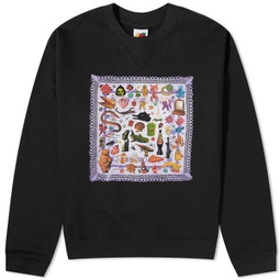 Sky High Farm Mundo College Crew Sweatshirt Black