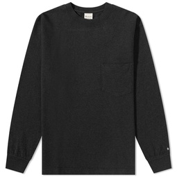 Snow Peak Long Sleeve Recycled Cotton Heavy T-Shirt Black
