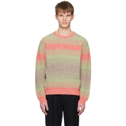 Multicolor Striped Sweater 231221M201001