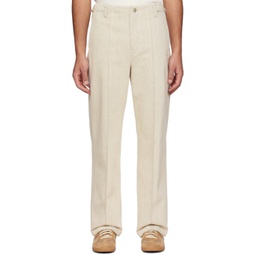 Off-White Zip Tab Trousers 231221M191036