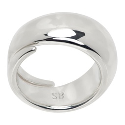 Silver Large Winding Ring 241942F024006