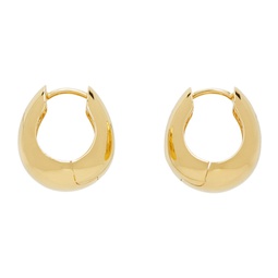 Gold Hinged Hoop Earrings 241942F022022