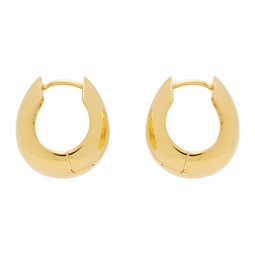 Gold Hinged Hoop Earrings 232942F022025