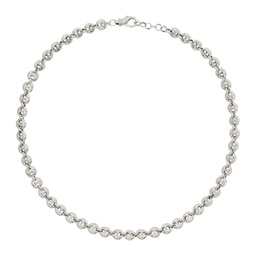 Silver Small Circle Link Necklace 241942F023012