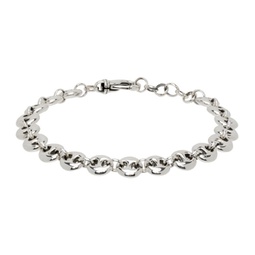 Silver Small Circle Link Bracelet 241942F020003