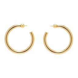 Gold Medium Everyday Hoop Earrings 232942F022023