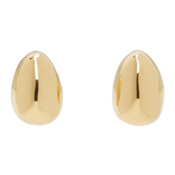 Gold Tiny Egg Stud Earrings 241942F022016
