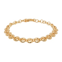 Gold Small Circle Link Bracelet 241942F020004