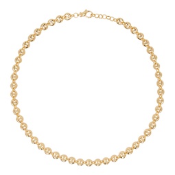 Gold Small Circle Link Necklace 241942F023013