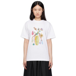 White Kai T-Shirt 241621F110000