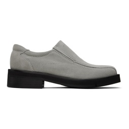 Gray Moog Suede Loafers 241621M231001