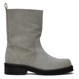 Gray Delaware Suede Boots 241621M228001