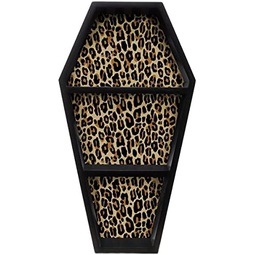 Sourpuss Striped Coffin Shelf (Leopard)