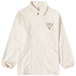 South2 West8 Cotton Twill Coach Jacket Off White