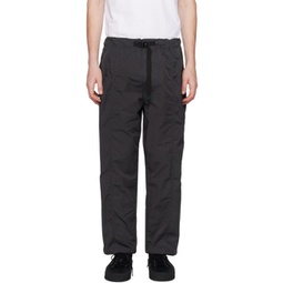 Gray Belted Track Pants 232294M191010