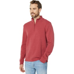 Southern Tide Long Sleeve Backrush Heather Micro Stripe 1/4 Zip