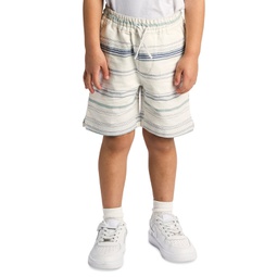 Big Boys Textured Striped Elastic-Waistband Shorts
